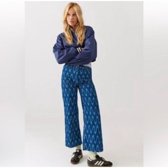 Urban Outfitters Denim - BDG Urban Outfitters High And Wide Corduroy Pants Size 26 Blue Wave Women's